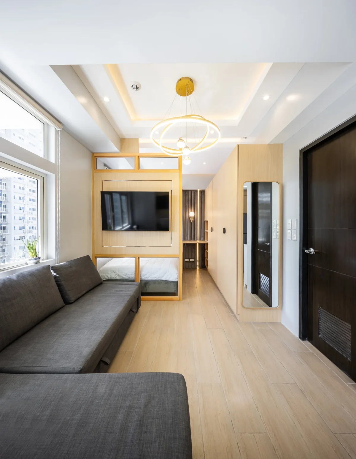 San Antonio Residences modern condo bedroom