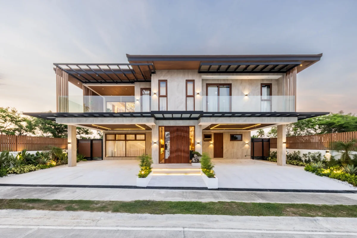 Ultra modern 720sqm luxury mansion exterior at Trava Greenfield